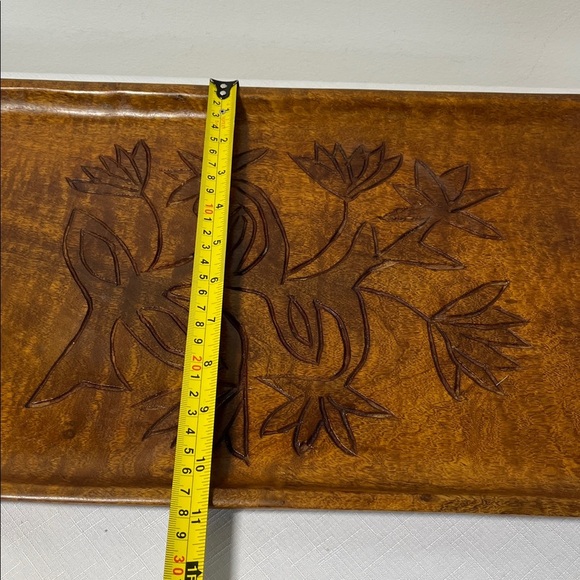 Carved Wooden Tray from Haiti - Picture 2 of 5